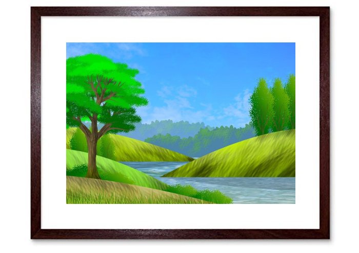 Landscape Nature Natural Sky Blue Green Water